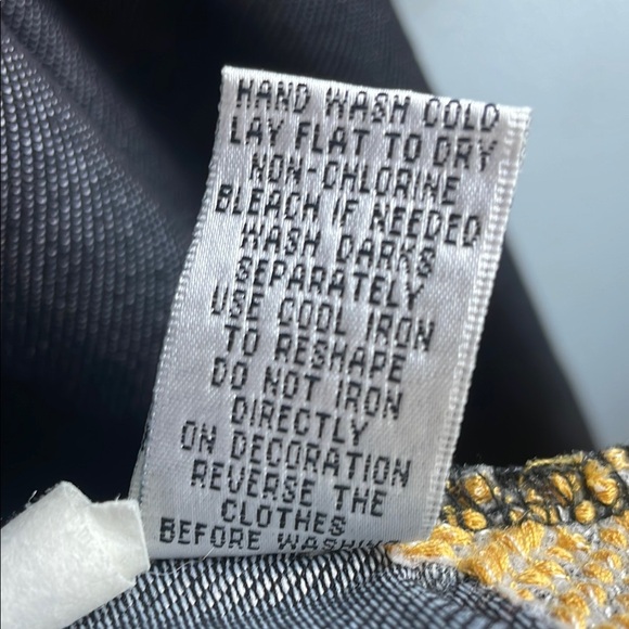 Uncle Frank Black and Gold Embroidered Boho Dress Size M - Picture 9 of 9